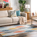 Multicolor Durable Area Rug for High-Traffic Spaces