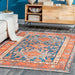 Multicolor Flatweave Rug With Timeworn Heraldry Design