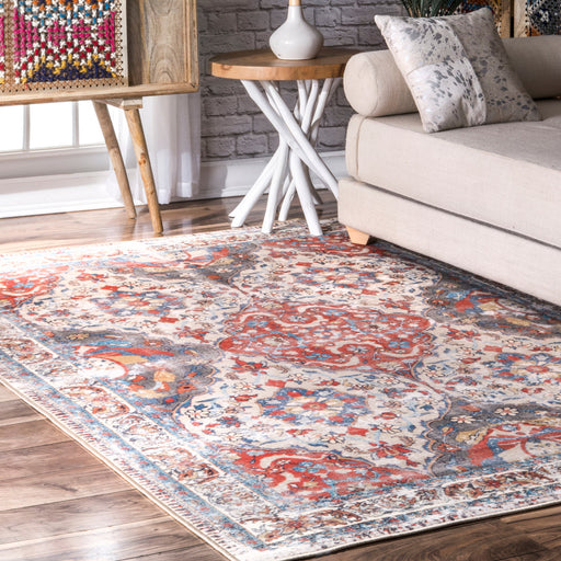 Veelkleurige bloemen Marokkaans trellis gebied Rug 160x230 cm