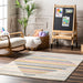Multicolor Kids Stripe Area Rug for Nursery and Playroom