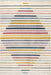 Multicolor Kids Stripe Area Rug for Nursery and Playroom