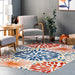 Multicolor Machine Washable Fireworks Area Rug 120x180 cm