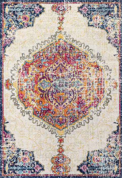 Multicolor Medallion Area Rug 120x180 cm