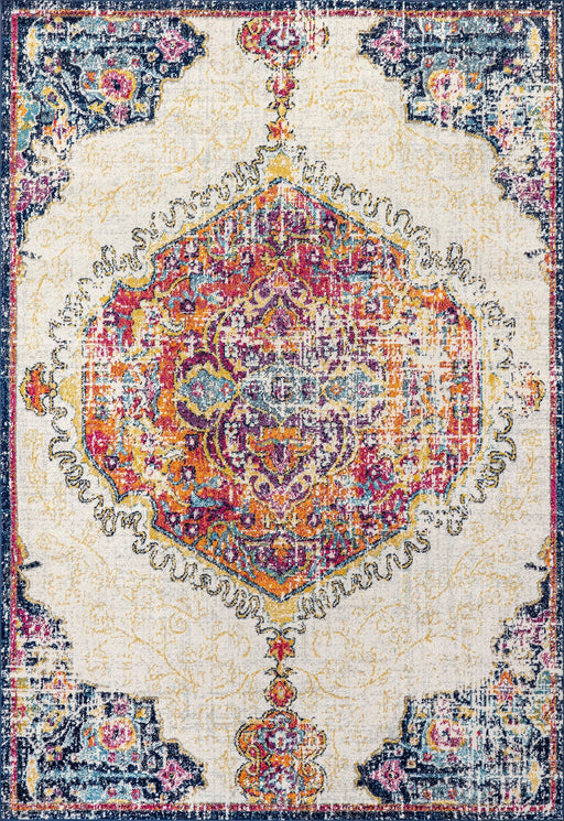 Multicolor Medallion Area Rug 120x180 cm