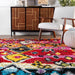 Multicolor Moroccan Shag Rug with Tassels 120x180 cm