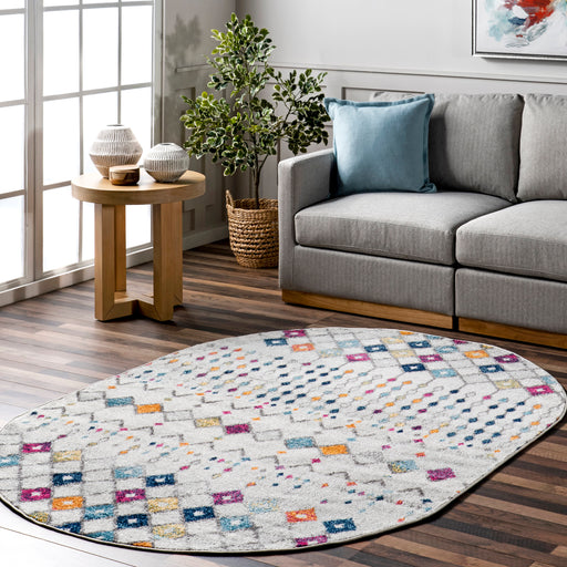 Multicolor Moroccan Trellis Area Rug 160x230 cm