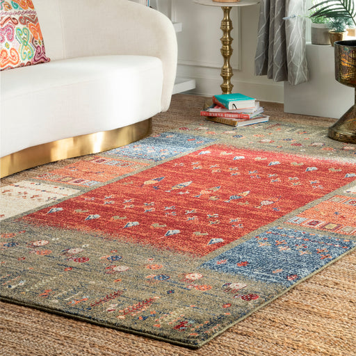 Multicolor Quilted Area Rug for Home Décor