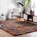Multicolor Swirl Area Rug for Living Room and Bedroom