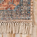 Multicolor Trellis Tassel Area Rug 120x180 cm