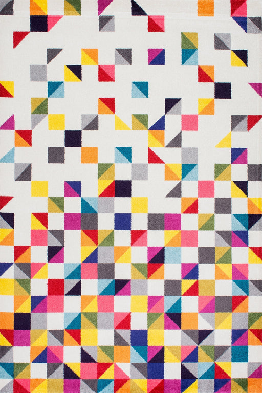 Multicolor Triangle Geometric Area Rug for Home Decor