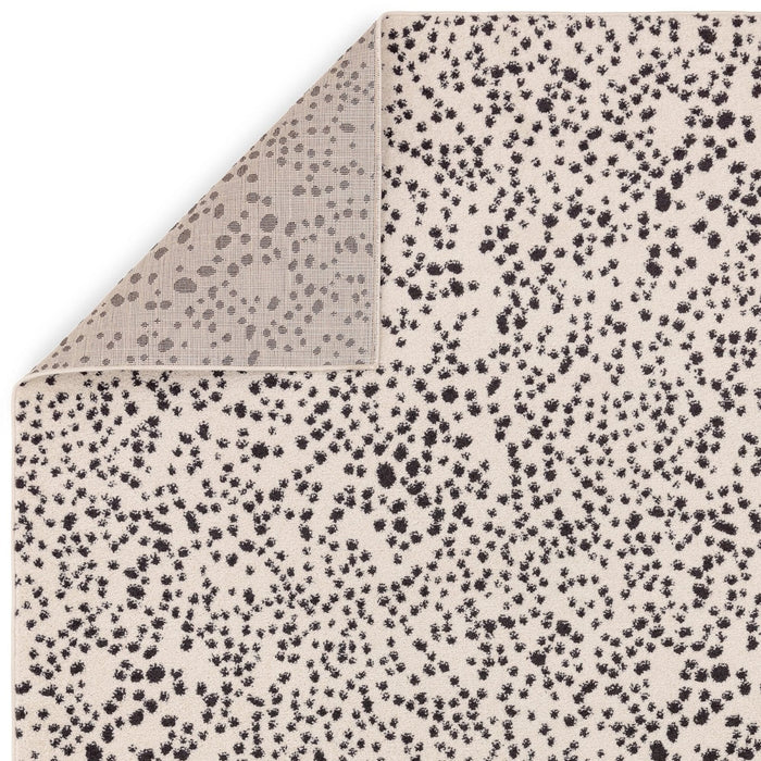 Muse Black Spotty Rug MU11