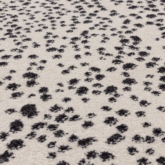 Muse Black Spotty Rug MU11