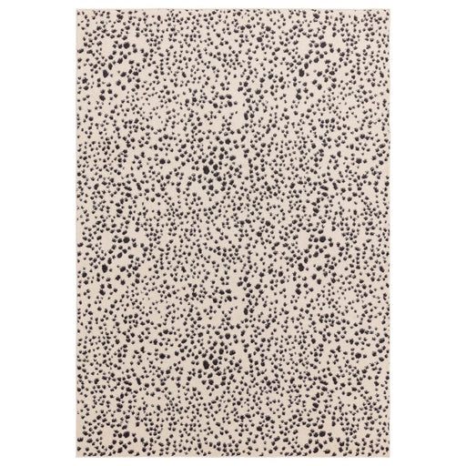 Muse Black Spotty Rug MU11