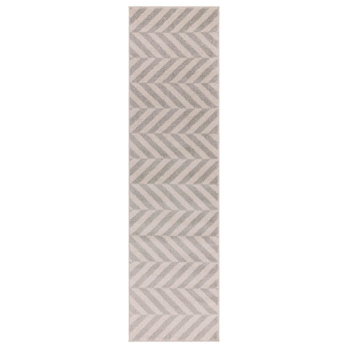 Tappeto runner Muse Chevron grigio MU07