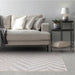 Muse Grey Chevron Rug MU07