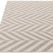 Muse Grey Chevron Rug MU07