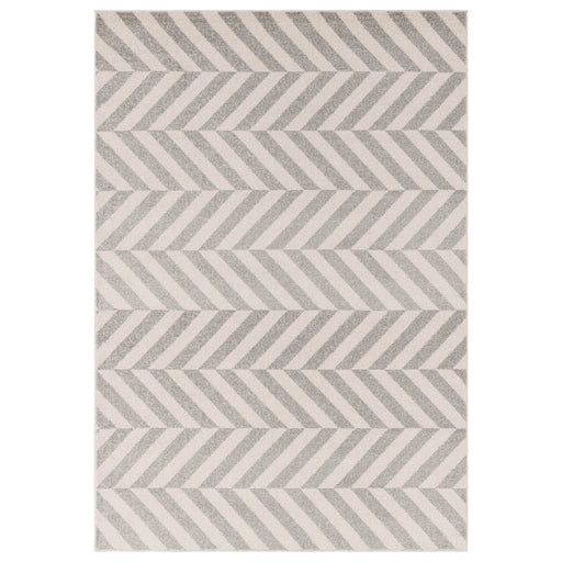 Muse Grey Chevron Rug MU07