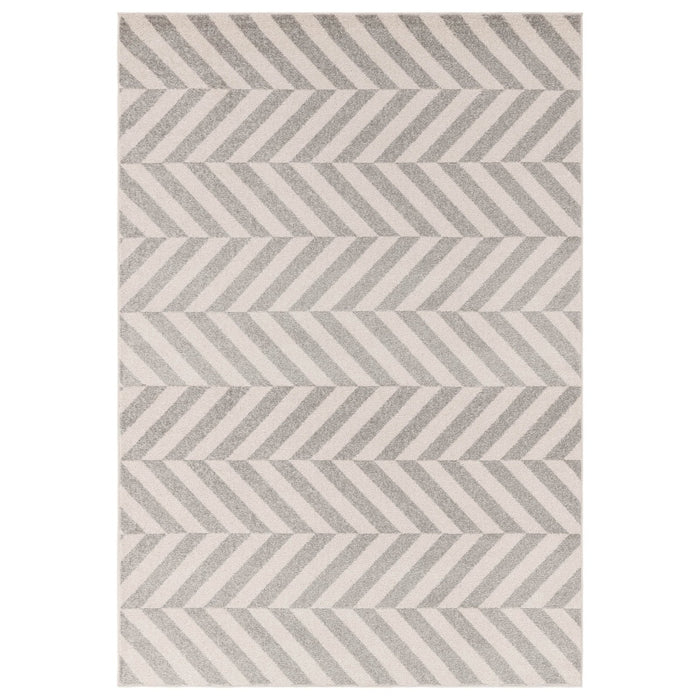 Muse Grey Chevron Rug MU07