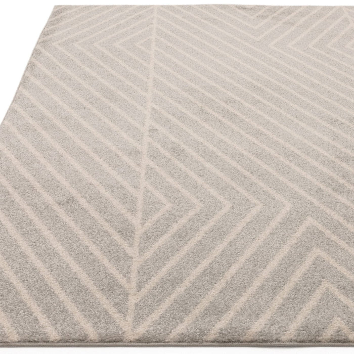 Muse Grey Linear Rug MU09