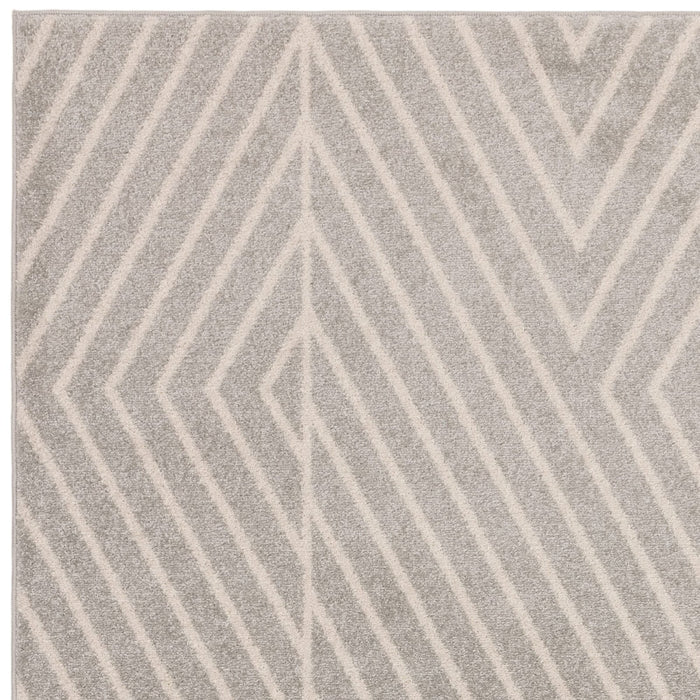 Muse Grey Linear Rug MU09