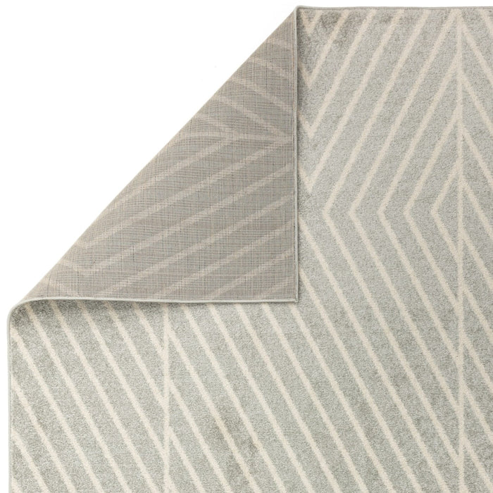 Muse Grey Linear Rug MU09