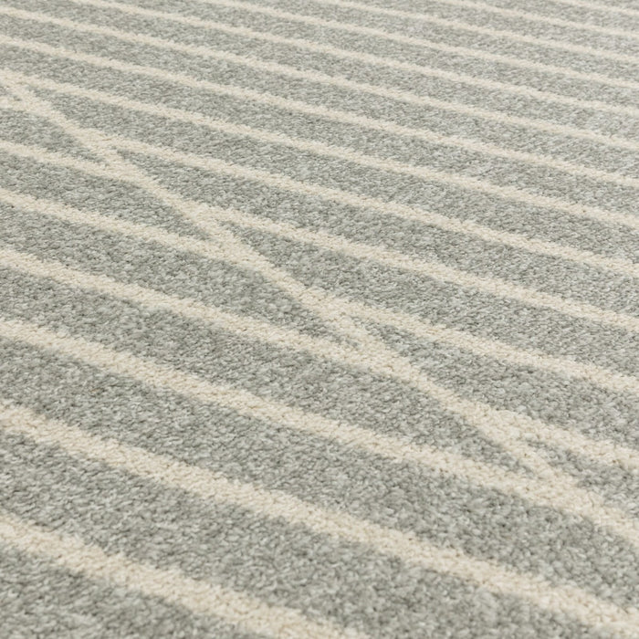 Muse Grey Linear Rug MU09