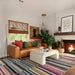 Muse Multi-Coloured Stripe Rug MU06