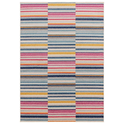 Muse Multi-Coloured Stripe Rug MU06