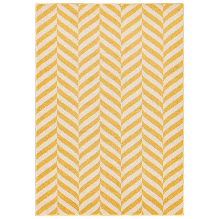 Muse Keltainen Chevron -matto MU08