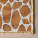 Mustard Giraffe Spots Area Rug for Nursery and Playroom