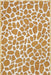 Mustard Giraffe Spots Area Rug for Nursery and Playroom