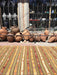 Mustard Striped Vintage Kilim Rug 277cm x 160cm
