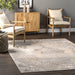 Muted Medallion Area Rug 150x230 cm Beige