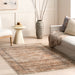 Myrtle Machine Washable Vintage Area Rug in Taupe 160x230 cm