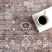 Myrtle Vintage Machine Washable Area Rug Brown 152x244 cm