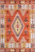 Tappeto lavabile Nadine Aztec 160x230 cm Arancione bruciato