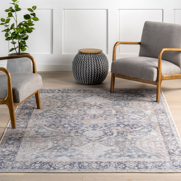 Nanisca Machine Washable Rug In Beige 160x230 cm