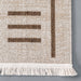 Native Beige Area Rug With Tassels For Indoor Outdoor Use