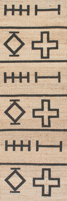 Native Design Jute Cotton Area Rug Natural 120x180 cm