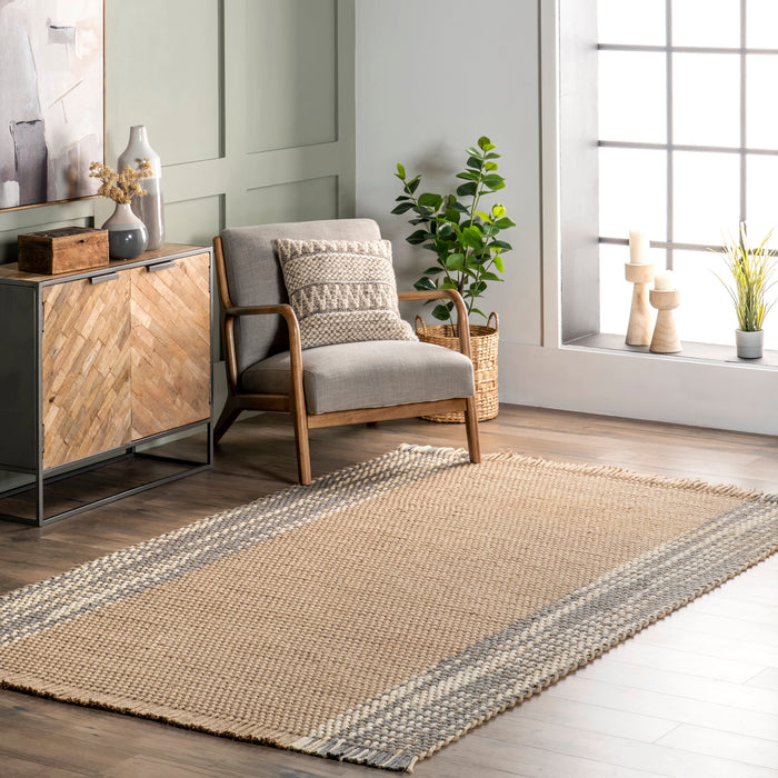 Natural Area Rug Soft Texture Versatile Home Decor