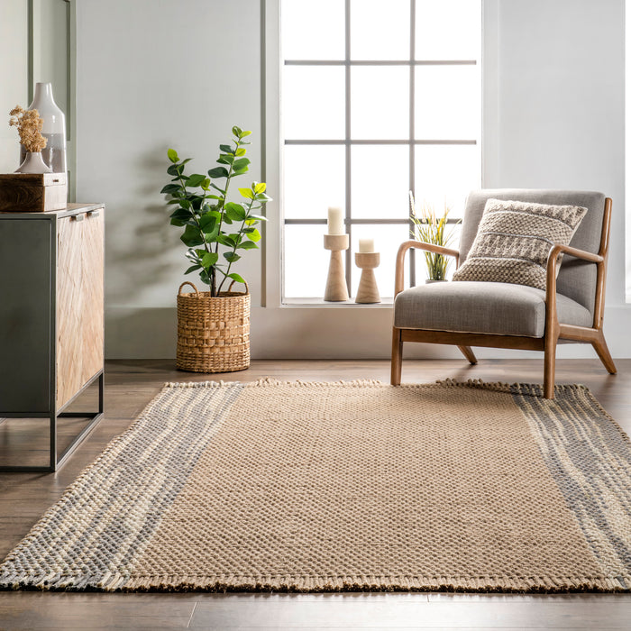 Natural Area Rug Soft Texture Versatile Home Decor