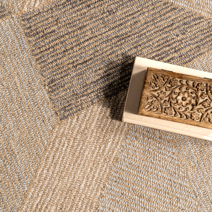 Natural Bell Mountain Peaks Area Rug 120cm x 180cm