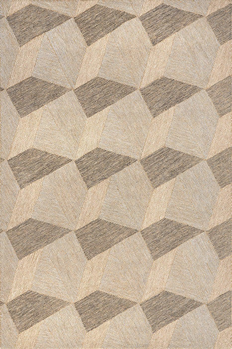 Natural Bell Mountain Peaks Area Rug 120cm x 180cm