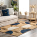 Natural Blue Circle Area Rug 150x200 cm
