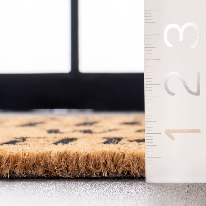 Natural Coir Doormat with Welcome Message for Home Entry