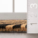 Natural Coir Doormat with Zebra Stripes 45x75 cm