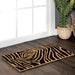 Natural Coir Doormat with Zebra Stripes 45x75 cm