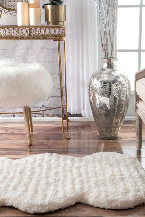 Natural Faux Hide Rug 120cm x 150cm