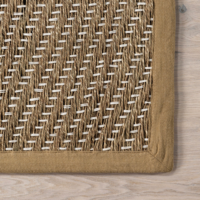 Natural Fiber Seagrass Area Rug 120x180 cm Beige