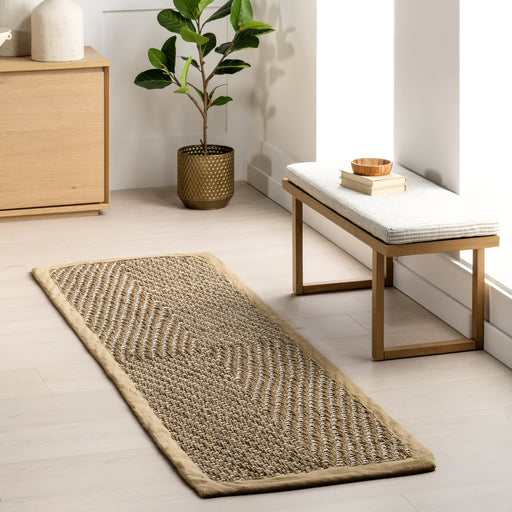 Natural Fiber Seagrass Area Rug 120x180 cm Beige